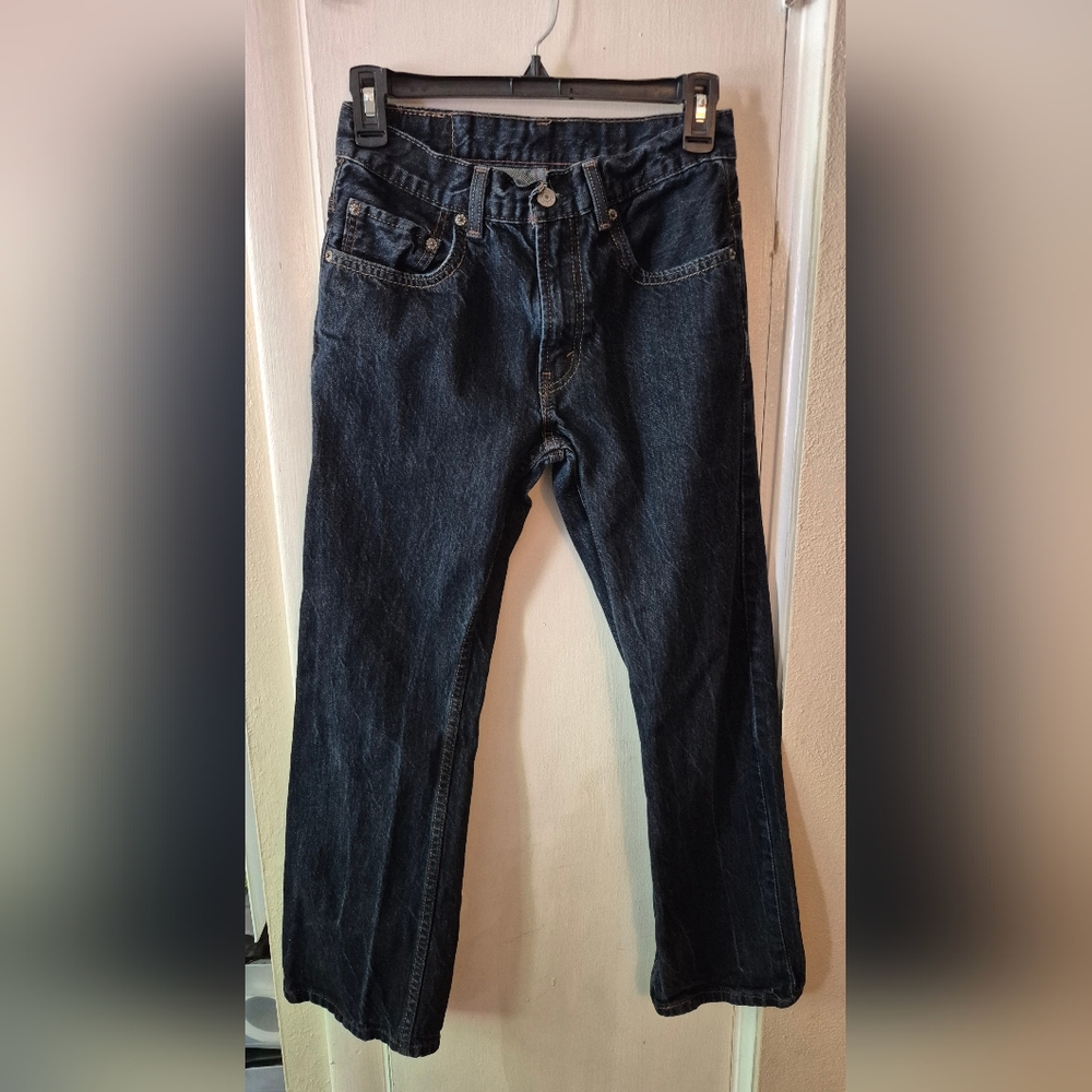 Levi's Dark Blue Bootcut Jeans for Men Size 28×28